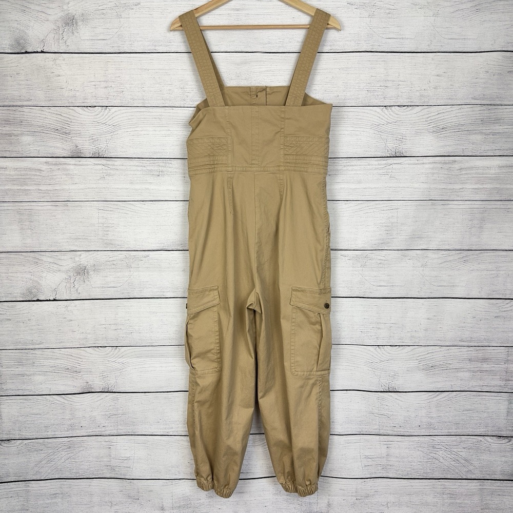 Banana Republic Cargo Jumpsuit In New British Khaki Size 4 Petite Feminine Boho - Picture 5 of 10